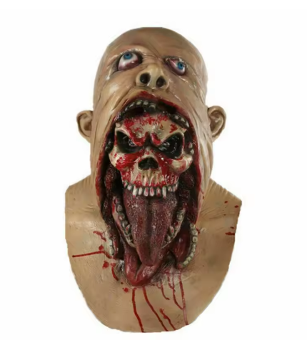 Masque Créature Macabre à Double Visage – Déguisement Halloween