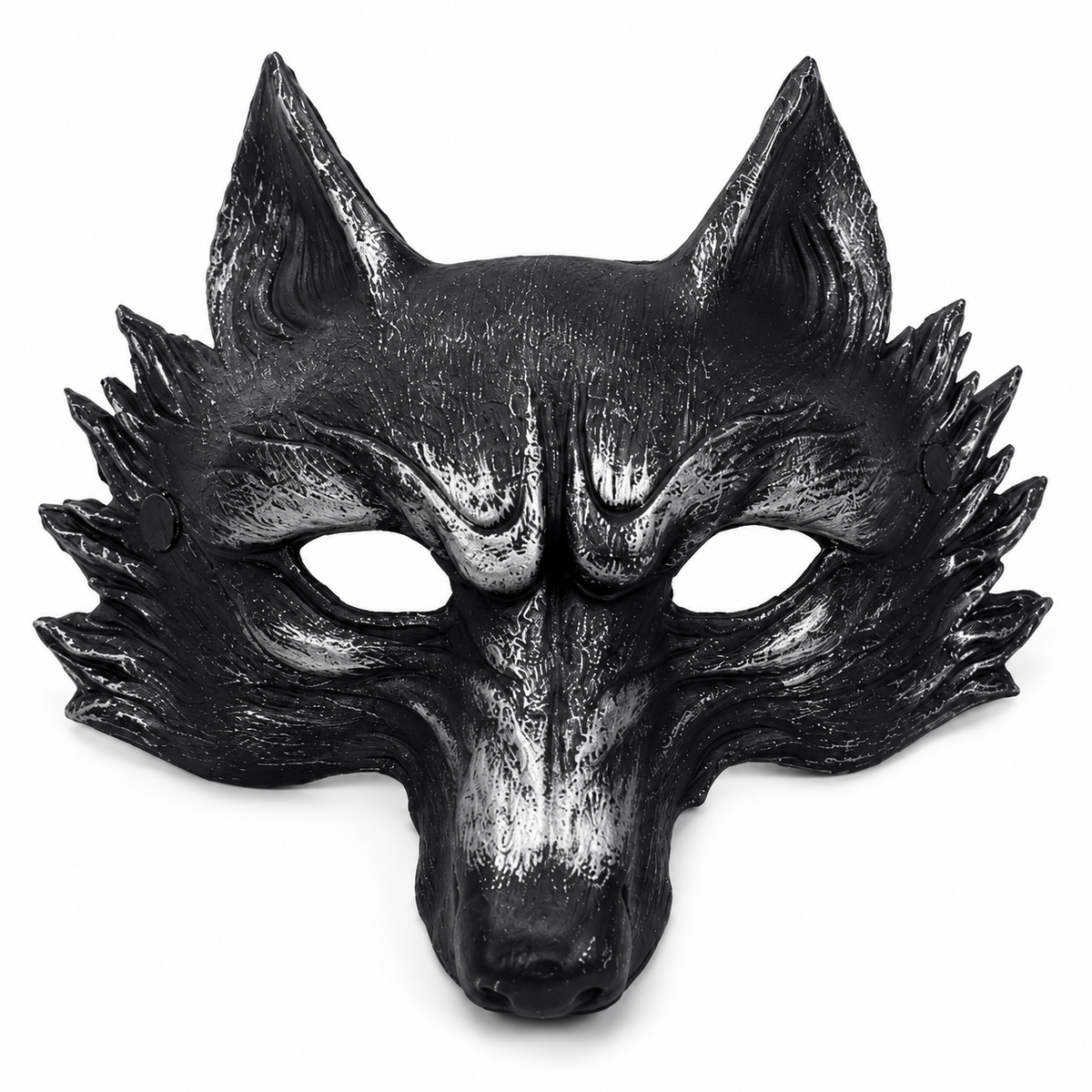 Masque Loup Noir Mystique – Déguisement Halloween & Soirée Masquée