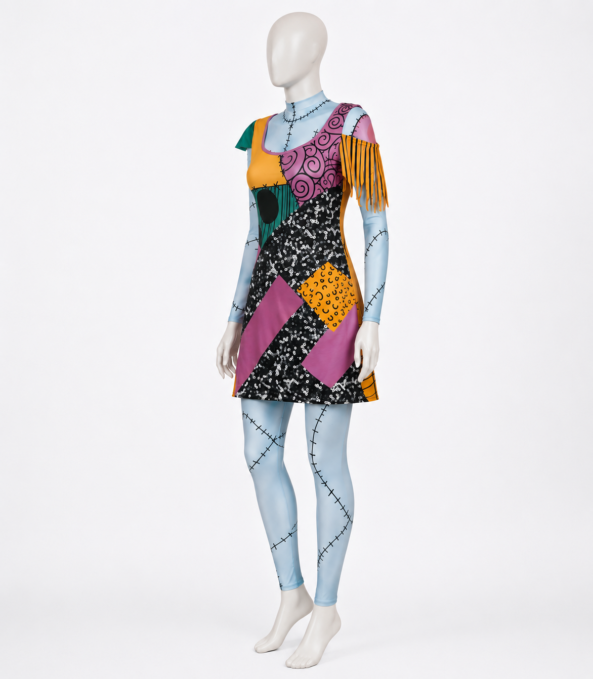 Déguisement Poupée Rapiécée – Costume Coloré