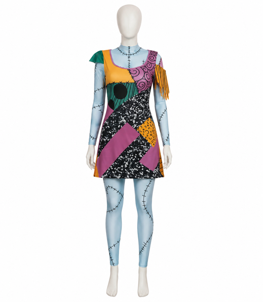 Déguisement Poupée Rapiécée – Costume Coloré