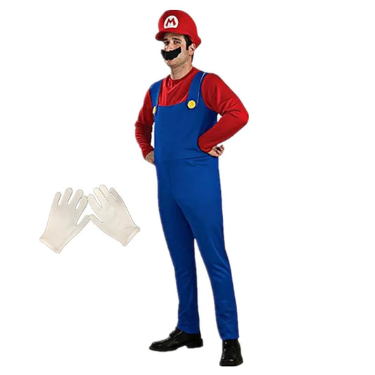 Costume Super Mario : Déguisement Cosplay avec Chapeau et Moustache