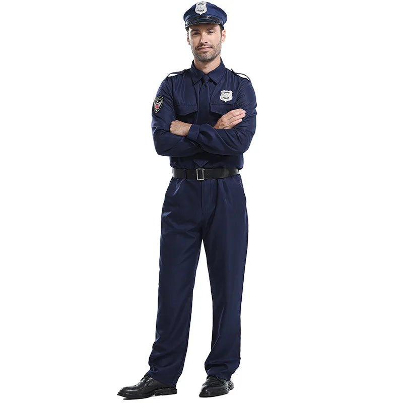 Déguisement Policier Homme Bleu Foncé