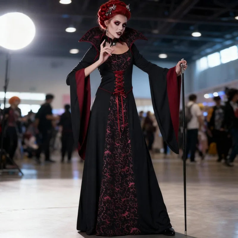 Robe Vampire Élégante Femme
