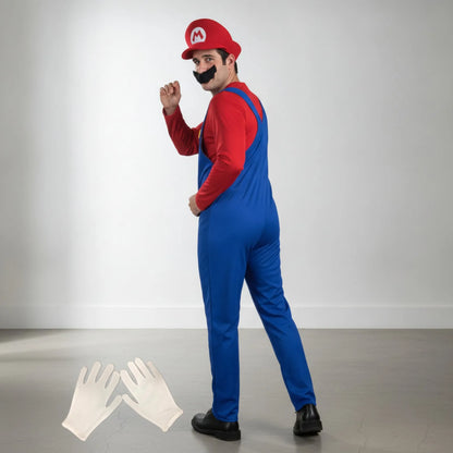 Costume Super Mario : Déguisement Cosplay avec Chapeau et Moustache
