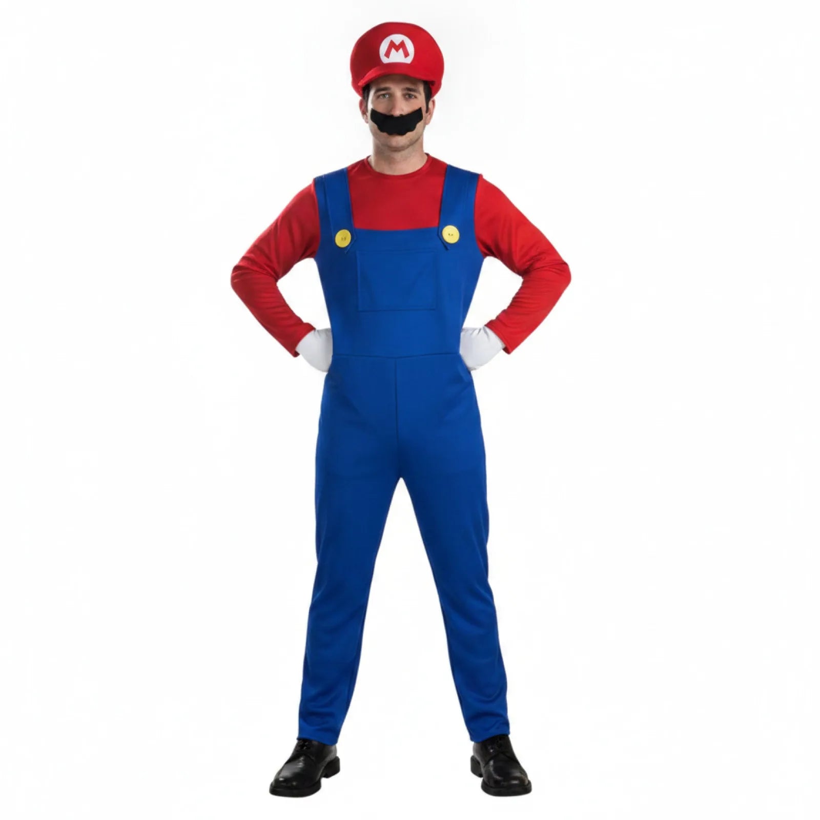 Costume Super Mario : Déguisement Cosplay avec Chapeau et Moustache