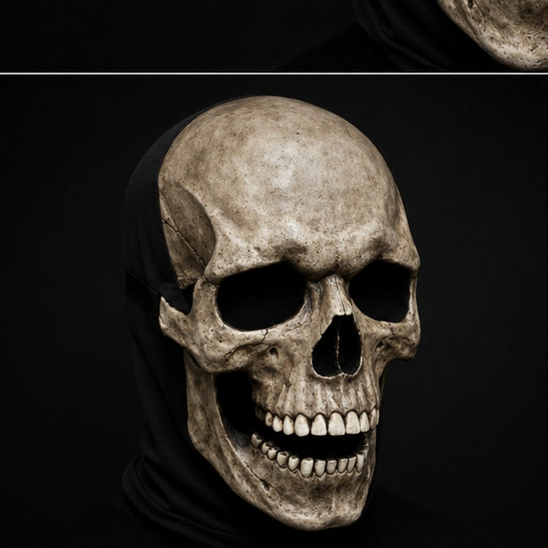 Masque Crâne Squelette Réaliste – Déguisement Halloween Terrifiant