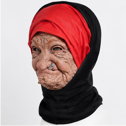 Masque de Vieille Femme Terrifiante – Déguisement Halloween Réaliste