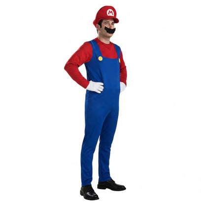 Costume Super Mario : Déguisement Cosplay avec Chapeau et Moustache